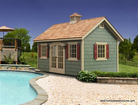 outdoor metal pool house sheds|storage sheds for pool equipment.